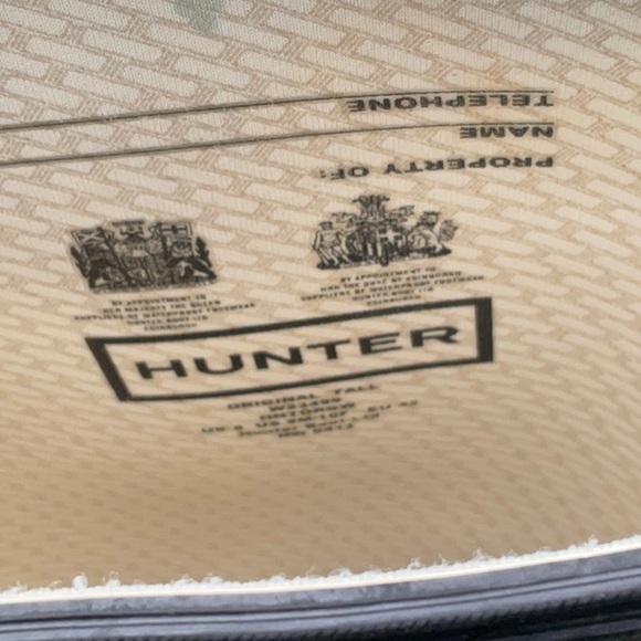 Hunter original tall boots in matte black - Picture 7 of 8